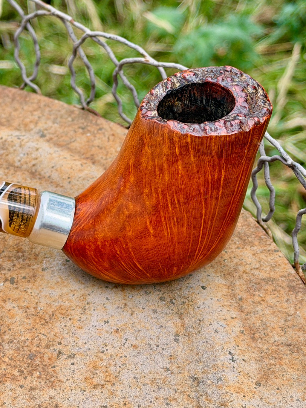 Handgefertigte Bruyère-Pfeife – Freehand Natural