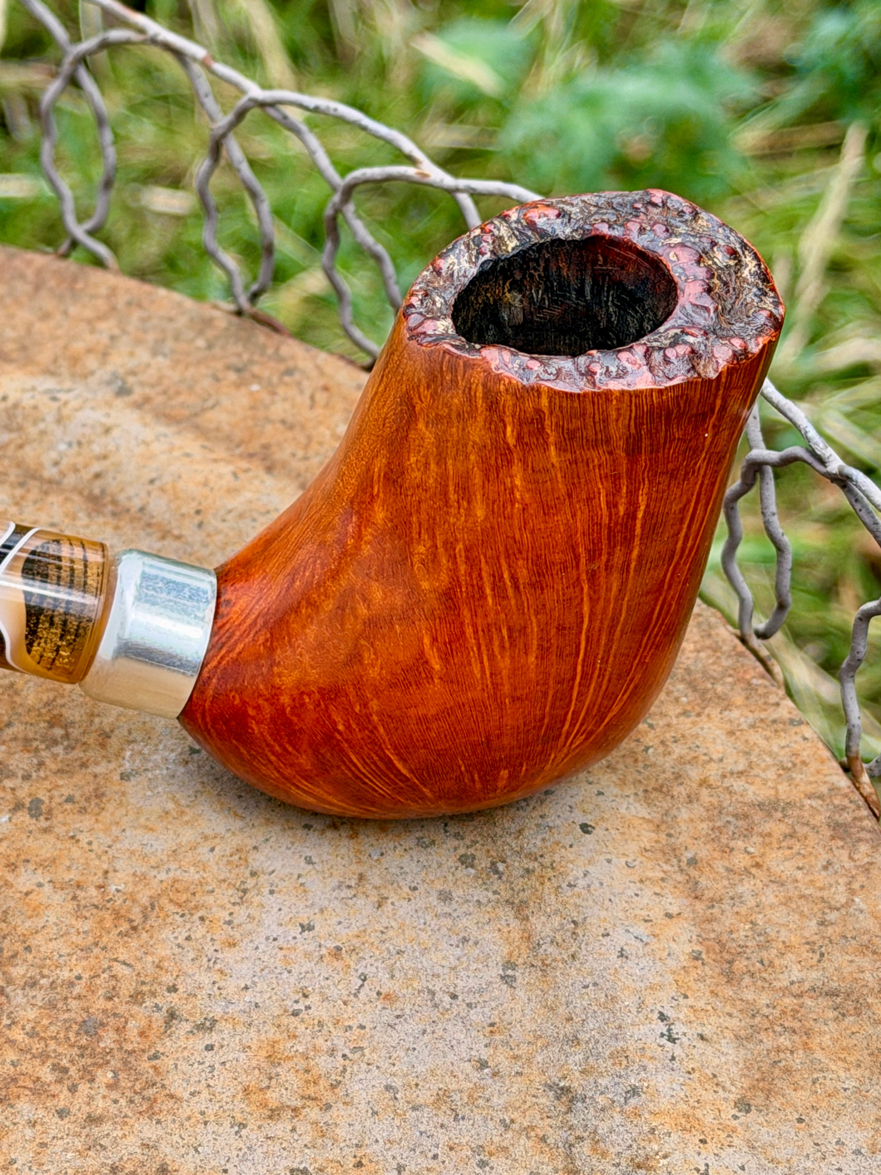 Handgefertigte Bruyère-Pfeife – Freehand Natural