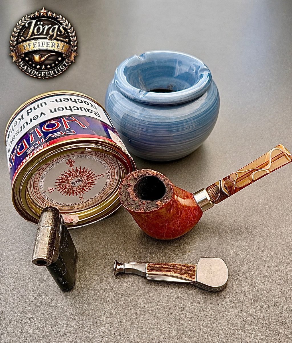 Handgefertigte Bruyère-Pfeife – Freehand Natural
