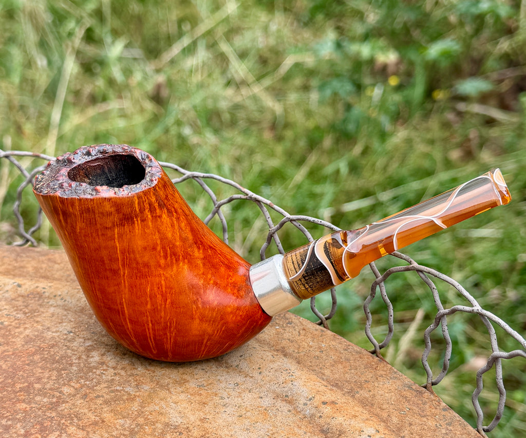 Handgefertigte Bruyère-Pfeife – Freehand Natural