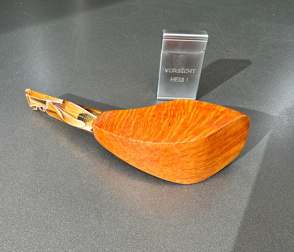 Handgefertigte Freehand-Pfeife aus Bruyèreholz – Unikat mit Acryl-Mundstück
