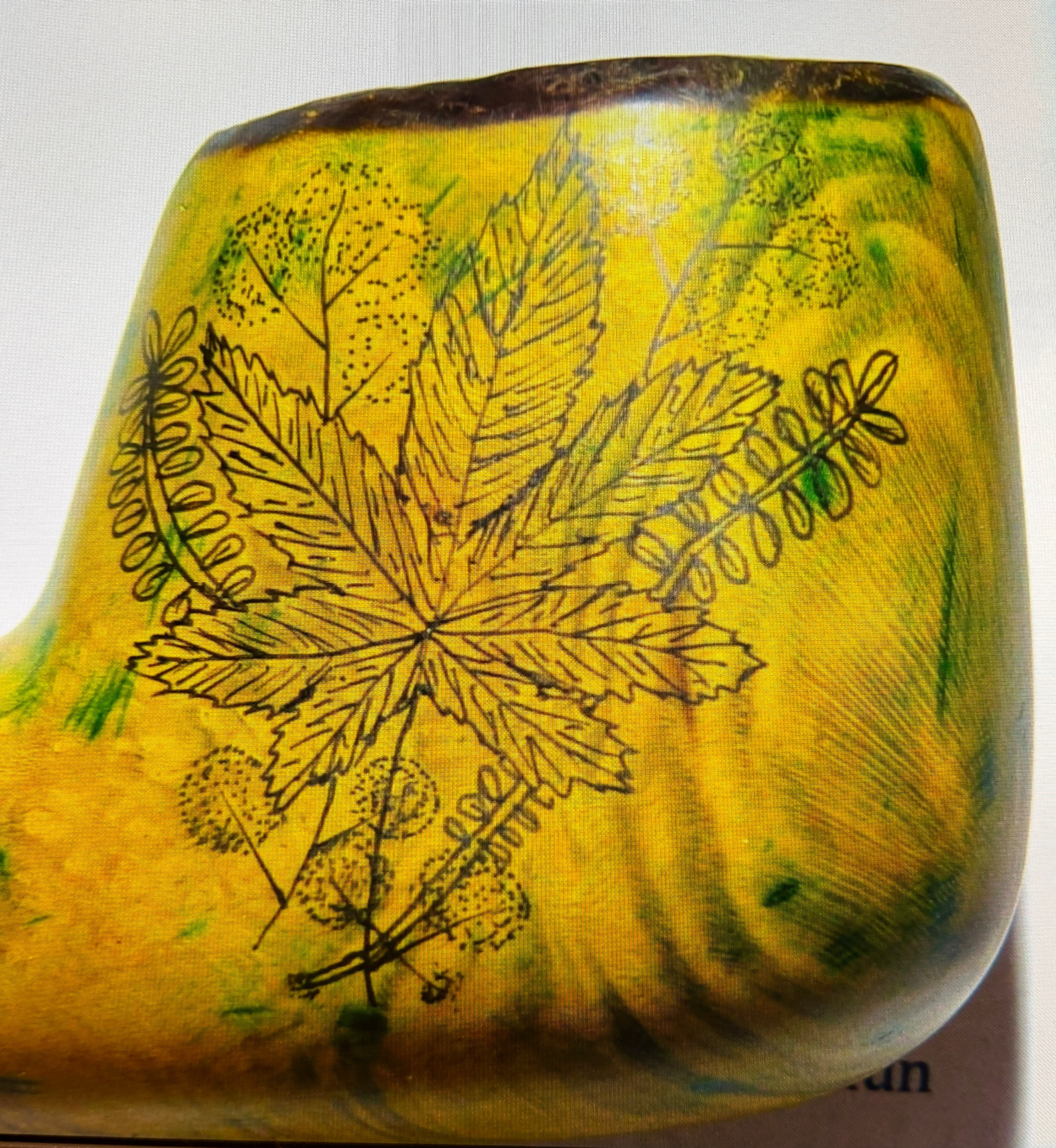 Junge Bruyèreholzpfeife mit Zentangle-Gravur & Flower-of-Life-Deckel