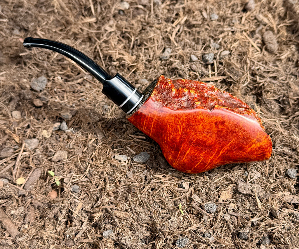 Freehand Pfeife – Rustiziert, Rotbraun