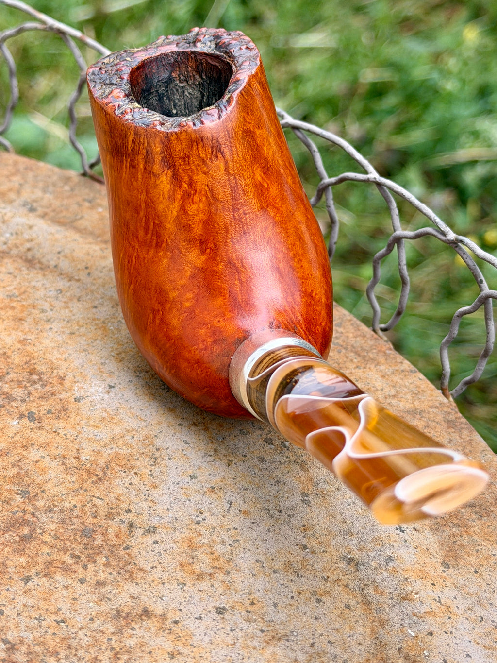 Handgefertigte Bruyère-Pfeife – Freehand Natural