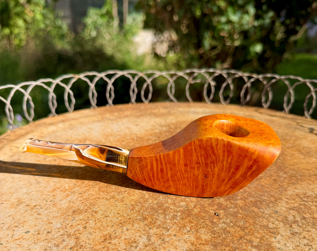 Handgefertigte Freehand-Pfeife aus Bruyèreholz – Unikat mit Acryl-Mundstück